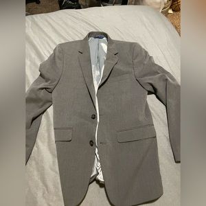 Grey suit coat